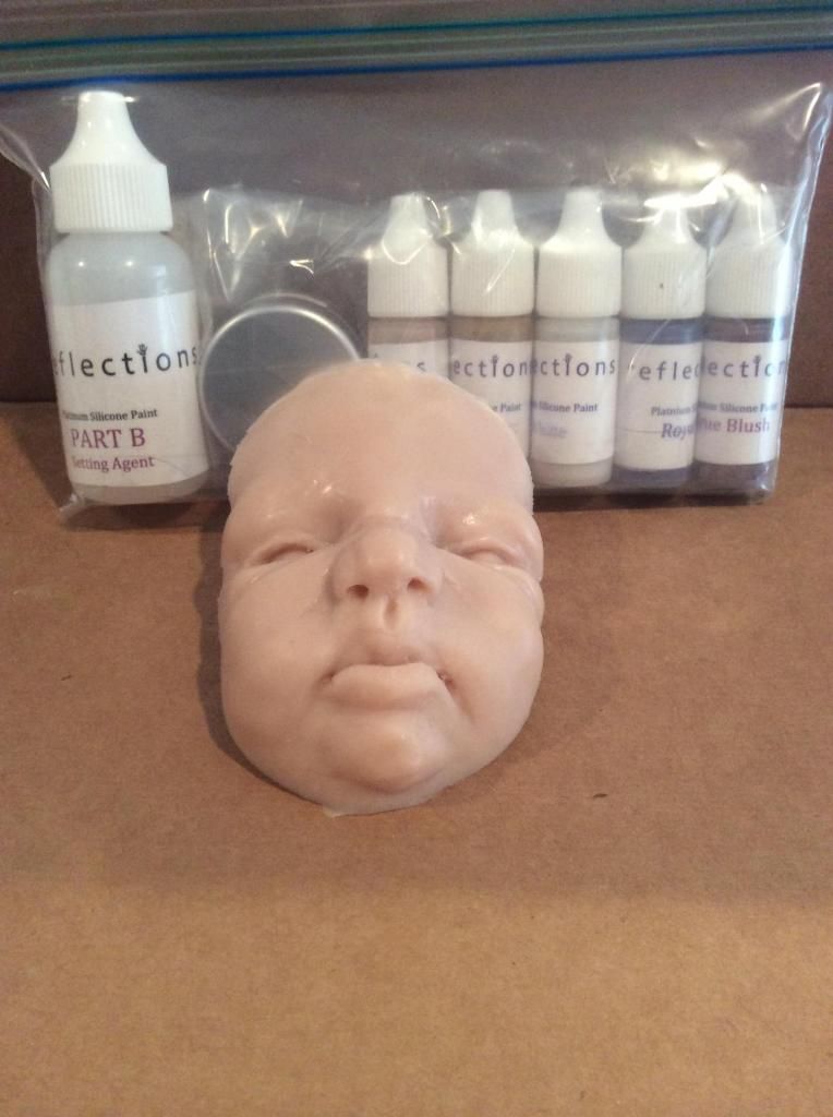 Silicone paint trial set plus technique test face For Sale/Wanted
