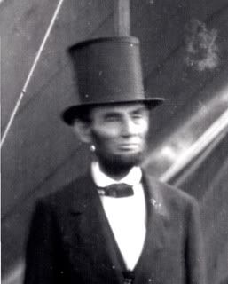 abe lincoln hat photo: Lincoln AbeLncolnwearingtop-hat.jpg