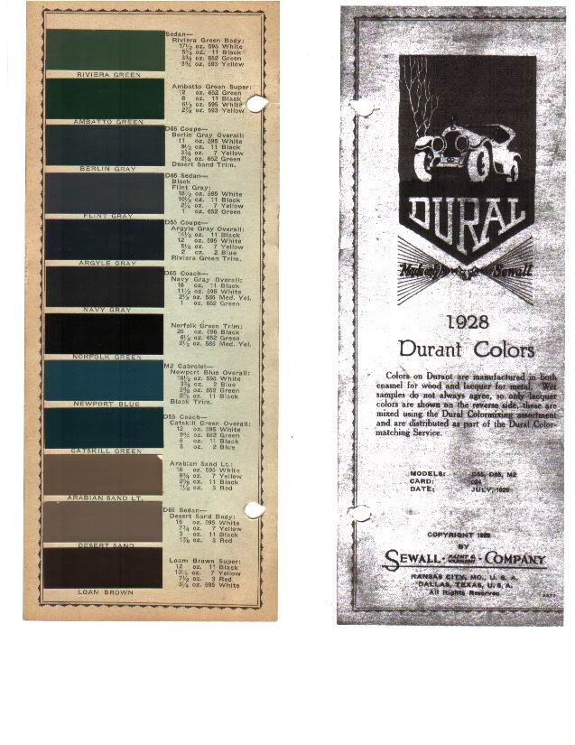 1928 Durant Paint Colors Pictures, Images and Photos