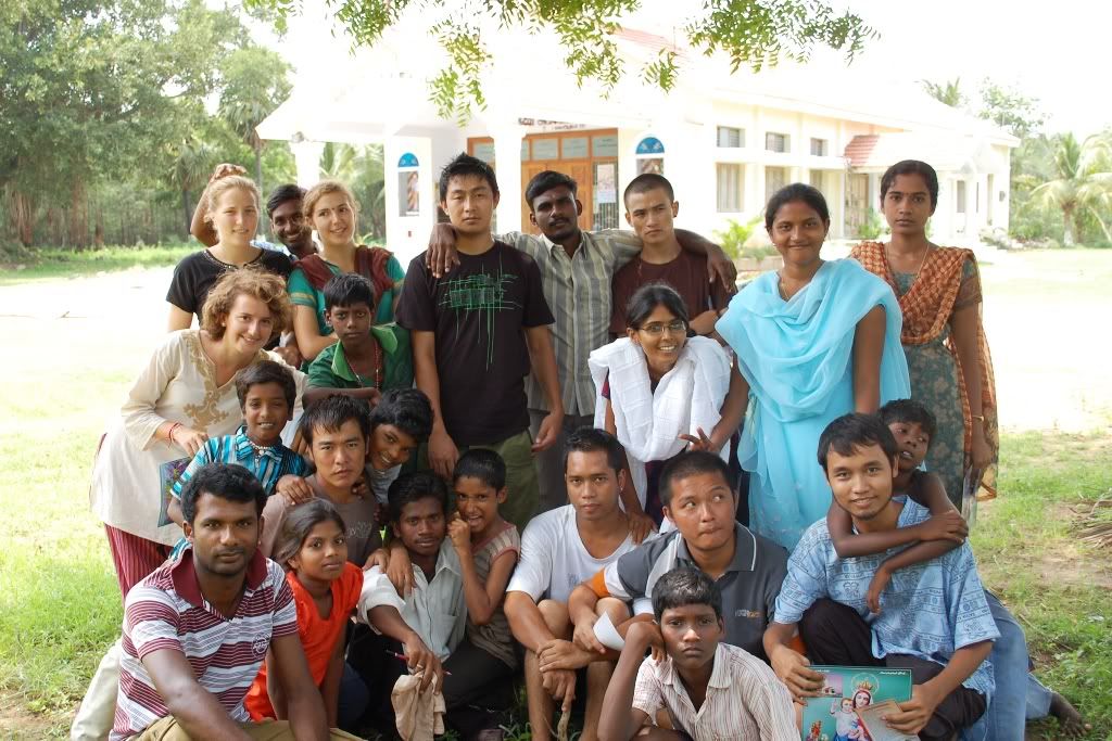 the whole department with the local kids