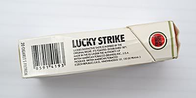 Lucky Strike Cigarettes Packet Lucky Strike Cigarettes Packet