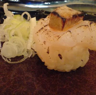 Cod Liver and Scallop Sushi