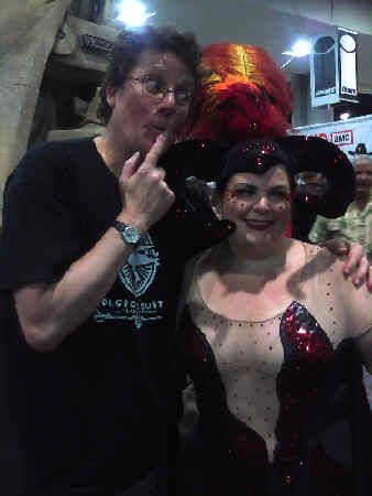 The Balrog Showgirl with Richard Taylor