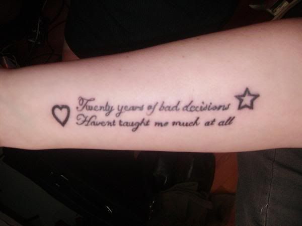 Scientists lyrics tattoo