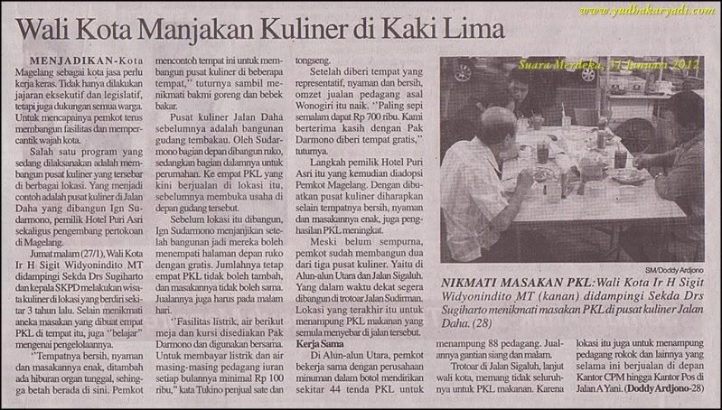 Walikota Magelang Kuliner