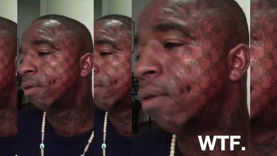 gucci tattoo on face. What are the comments do u get