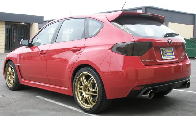 Re Lightning Red with gold wheels