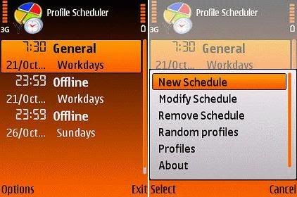 Profile Scheduler v0.75 S60 
SymbianOS9.1 Unsigned