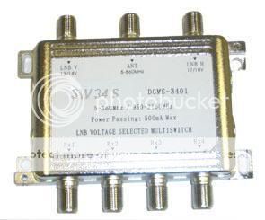 CONVERT UR DUAL LNB TO A QUAD 4 OUTPUT LNB 3X4 SWITCH   