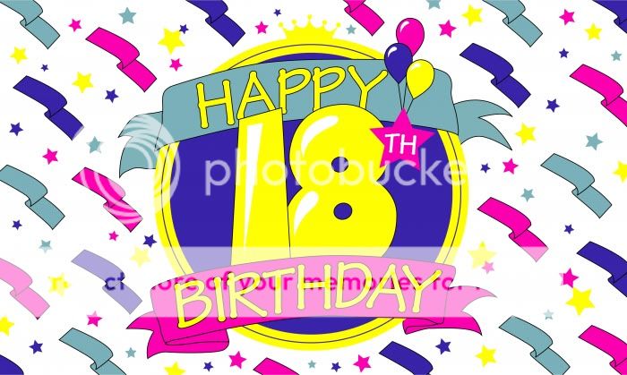 Happy 18th Birthday Flag 5 x 3 Party Banner Decoration  