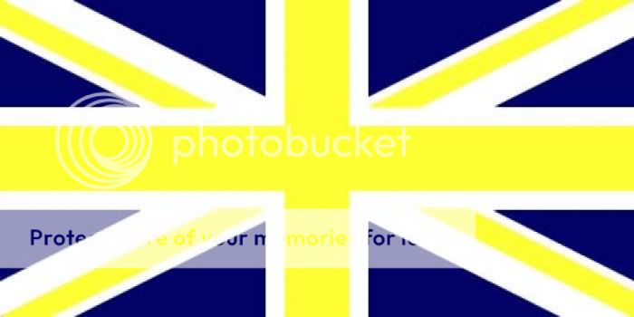 Blue and Yellow Union Jack Flag 5 x 3 Sports Club Team  