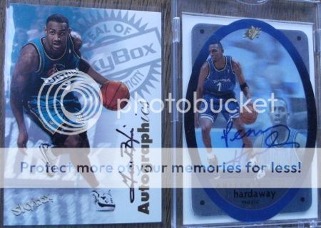 FT / FS Penny HARDAWAY auto Spx 96 - Basketball Trading Cards