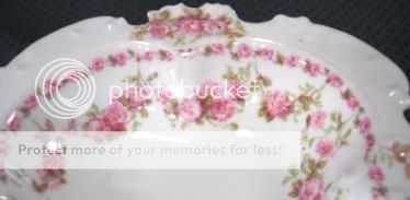   GDA Charles Field Haviland Limoges France Pink Mumm Flowers Bowl Dish